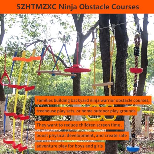 Ninja Climbing Net for Kids Backyard Obstacle Course - size: Ninja Climbing Net