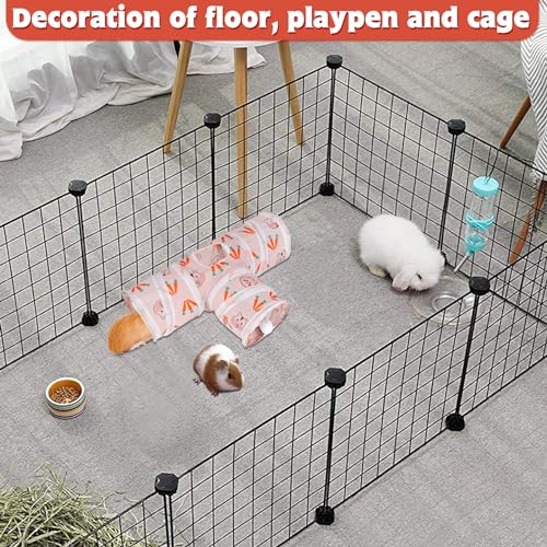 YUEPET Bunny Tunnels & Tubes, Collapsible 3 Way Rabbit Hideout Tunnel - color: White