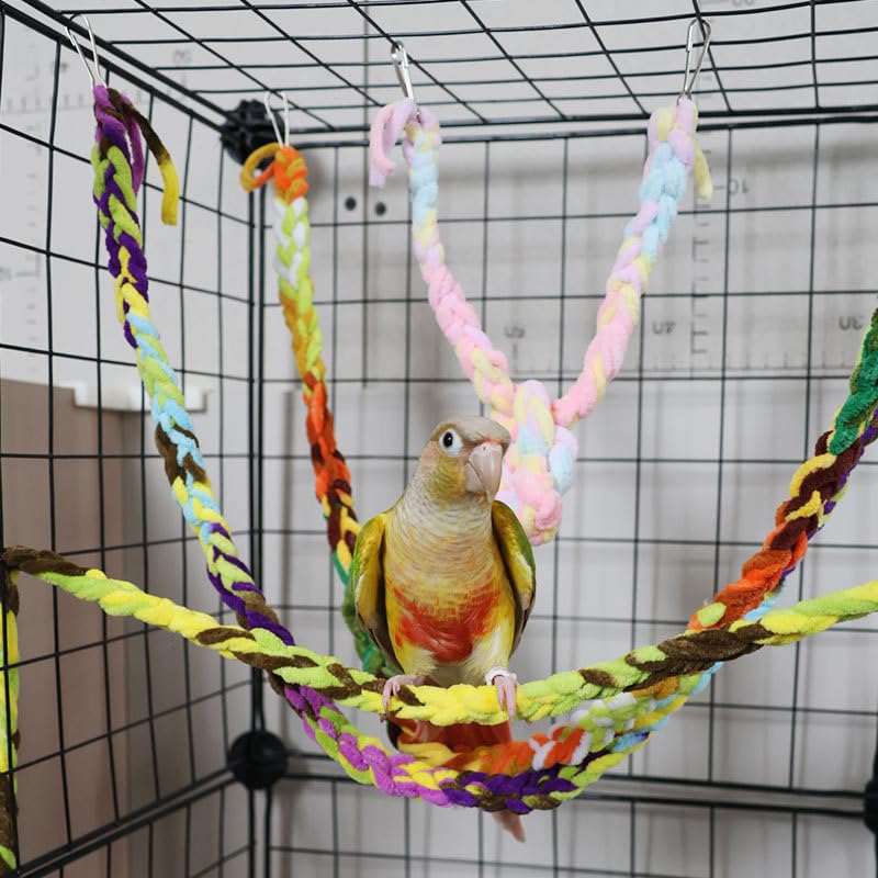 RIOUSSI Handmade Sugar Glider Toys & Cage Accessories, Random Color, 6 Pack - color: Random - 6 Pack