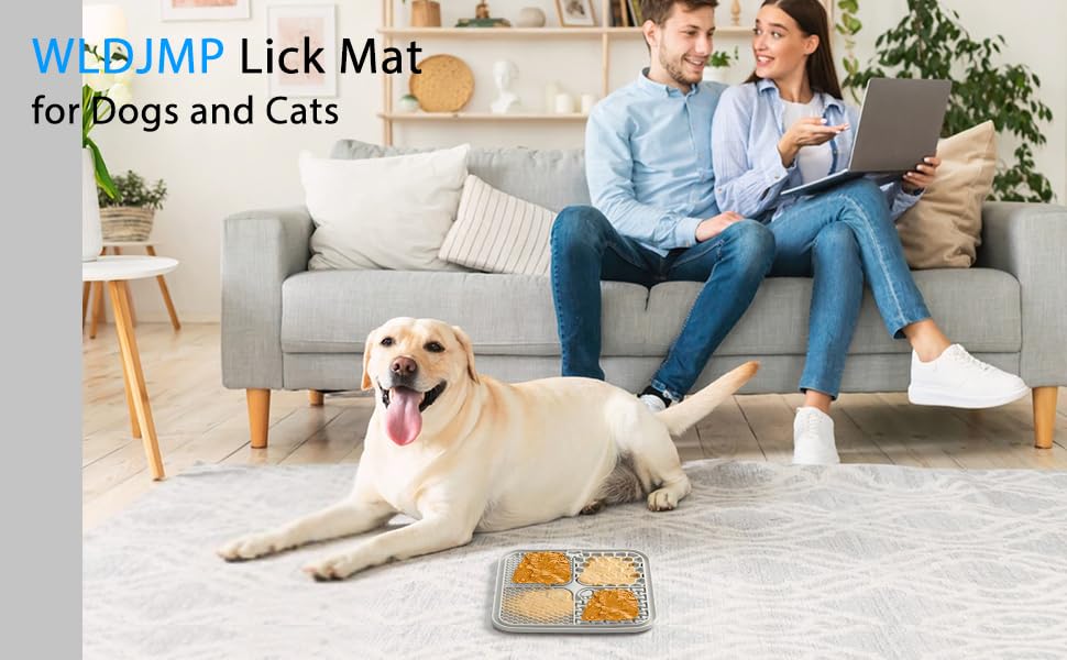 Dog Lick Mat,2Pack Dog Slow Feeder, Non-Slip Design Lick Mat for Dogs and Cats, Boredom and Anxiety Reducer,Suitable for Treats, Yogurt, Peanut Butter (Grey+Black) - color: Grey+Black