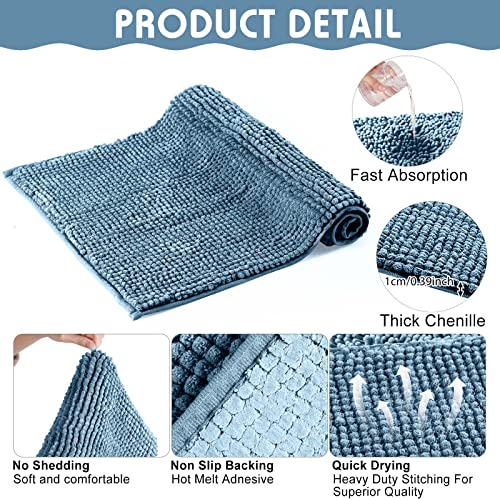 Amylove 4 Pcs Guinea Pig Cage Liner, 16 x 24 Inch, Blue - color: Blue, size: 16 x 24 Inch, style: Low Pile Chenille