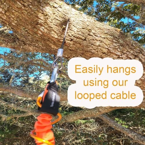 Tumbo Tugger Xtreme - Large Dogs - 1000 lb Breaking Strength - Dog Tree Hanging Bungee Tug Toy for Exercise - Outdoor Play Cord & Tugger - Spring Pole Rope Toy - Dog Playground Backyard