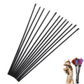 10 Pack Cat Interactive Toy Wand Replacement Rod 15'' DIY Kitten Teaser Plastic Tube Stick for Kitty Charmer Ribbon String Rainbow Strap Feather Plush Pet Cats Chaser Refills Bell