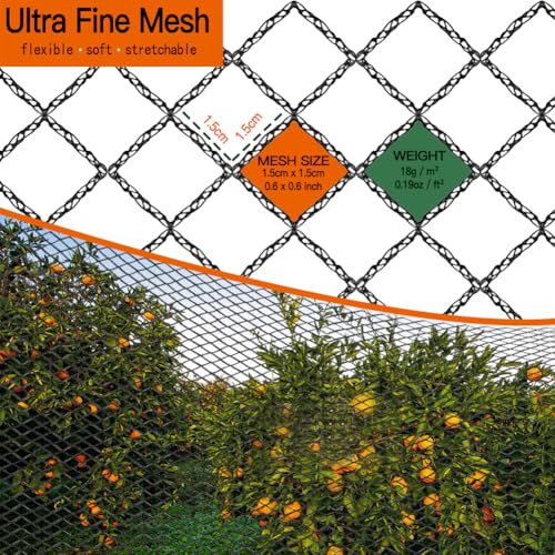 Bird Netting for Garden,13 x 32 FT Extra Strong Mesh Netting Heavy Duty Kit