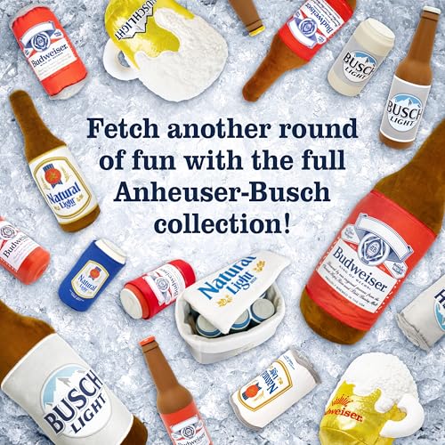 Busch Light, Plush Nesting Hide & Seek Dog Toy Bundle, Beer Can & Pretzel - style: Busch Light