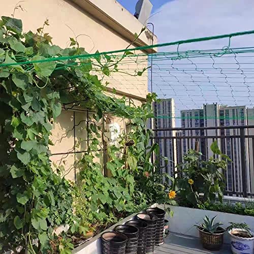 Yahpetes Garden Netting 1Pcs Garden Climbing Net Plant Trellis Plant net trelli Green Strong Nylon Ft Netting Heavy Duty Net Support for Climbing&Vining Plants (6'X3') - color: 6'x3'
