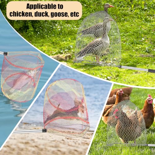 Chicken Catching Net 2 Pcs, Bird Catching Net, 32" to80 Animal Catching Net