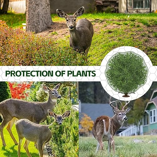 3Pcs Deer Netting for Shrubs, 7.8' x 7.8' Reusable Deer Plant Netting Cover - style: 3 Pcs