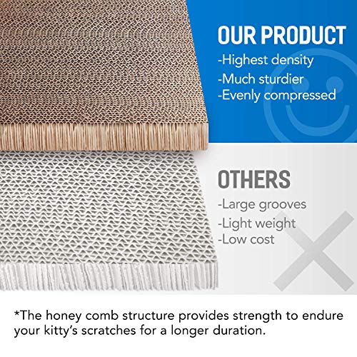 Simple Deluxe 3 in 1 Cat Scratcher Cardboard, Cat Scratching Board Furniture Protector, Cats Scratching Post, Cat Beds for Indoor Cats, Infinity Shape, X-Large - color: 3 IN 1 Infinity X-Large