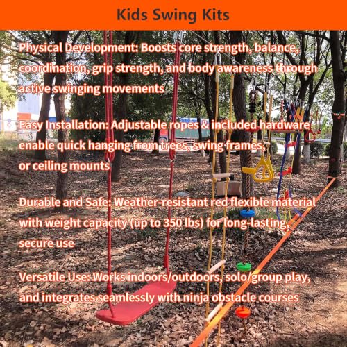 Heavy Duty Plastic Swing Seat for Kids and Adults Backyard 350lbs - size: Swing