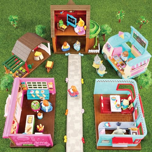 Li'l Woodzeez Scoops Ice Cream Truck with Lights & Sounds, 27-Piece, Trucks - style: Ice Cream Truck