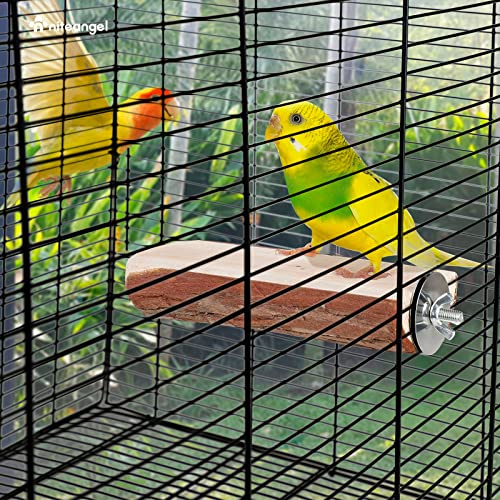 Niteangel Parrot Cage Perch, Wooden Platform for Birds (1 Pack) - size: 1 Pack