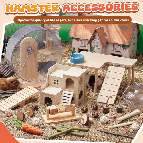 40 Pcs Hamster Cage Accessories Exercise Wheel,Interactive Style - style: Interactive style