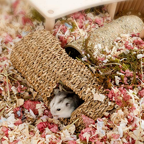 Niteangel Creative & Composable Hamster Tunnel: Edible Seagrass & DIY Tube - size: HC