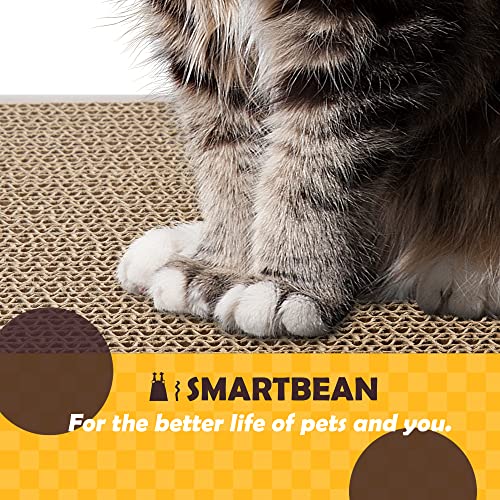 Smartbean Cat Scratcher, 17.3"L x 7.9"W x 4.7"H, Reversible Design for Double Service Life - size: Scratch Box - 5 pcs
