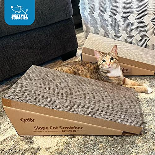 Best Pet Supplies Catify Cat Scratcher Pads - Slope, 2-Pack - color: Slope (2 Pack)
