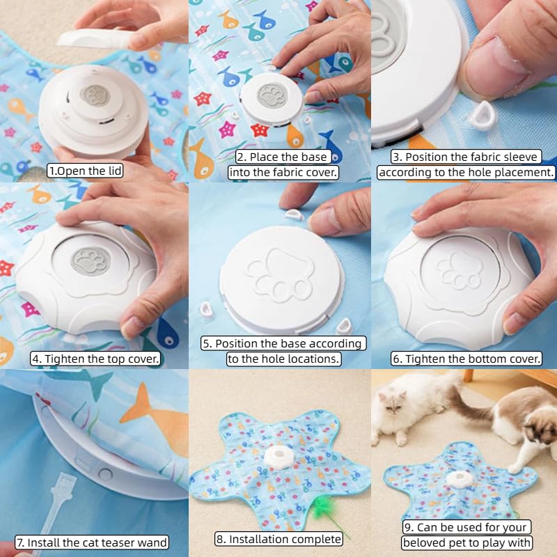 Interactive Cat Toys, Automatic Activated Hide and Seek Indoor Toys