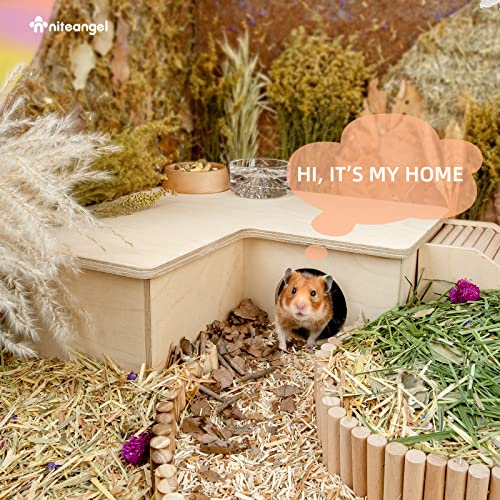 Niteangel Multi-Chamber Hamster House Maze: 1 Entrance 3 Rooms Maze Habitat - size: 3-Room Large