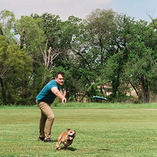 Chuckit! Whistle Flight Fetch Toy, Orange/Blue, for Medium to Large Dogs - size: 10.6"L x 1.2"W x 11.1"H
