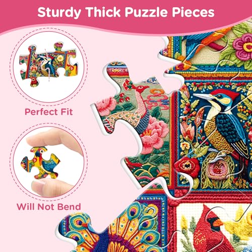 Puzzles for Adults 500 Pieces,Birds Jigsaw Puzzles 500 Pieces for Teens - color: Birds