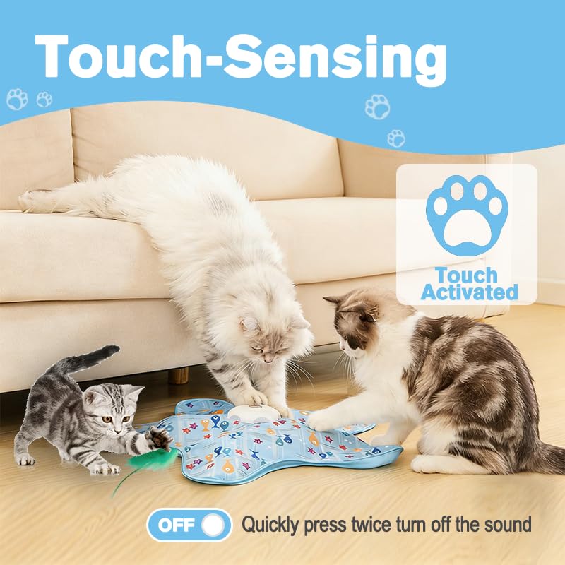 Interactive Cat Toys, Automatic Activated Hide and Seek Indoor Toys