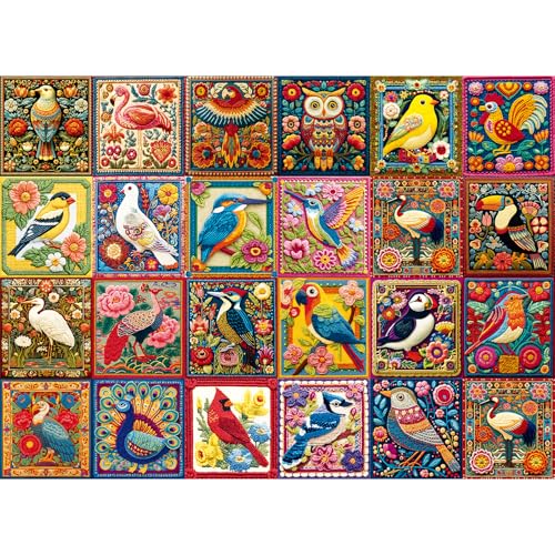 Puzzles for Adults 500 Pieces,Birds Jigsaw Puzzles 500 Pieces for Teens - color: Birds
