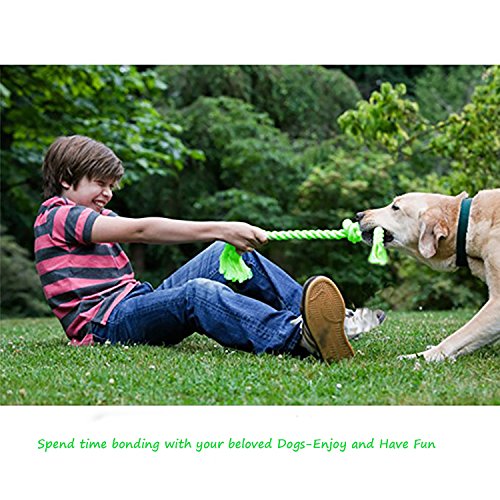 Dog Toys Flying Disc Rope Toy Chew Toys 2 Pack for Dogs Flying Discs Training Cotton Rope-Dog Toy Pack Set DT1-2P - color: Rope Flying Disc -2 Pack