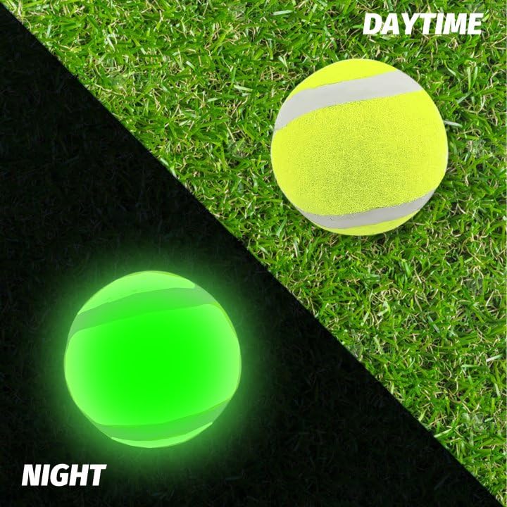 X-Small Dog Tennis Balls Dog Toys Ball 1.5" Pack of 12, Fit Ball Launchers - color: Glow-in-the-dark yellow tennis balls