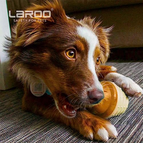 LaRoo Dogs Toys for Summer Cooling, Frozen Dog Toys, Full with Water Frozen, Prevention of Heat Stroke Upgraded Teething Chew Toy (Ice Cream Shape-Green). - color: Ice Cream Green