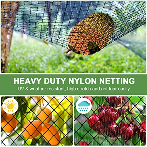 Bird Netting 25'x25'with 3/4" Square Mesh, Poultry Netting for Chicken Coop - size: 3/4", 25' x 25'