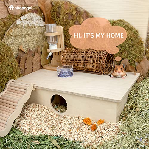 Niteangel Multi-Chamber Hamster House Maze: 2 Entrance 6 Rooms Maze Habitat - size: 6-Room Large