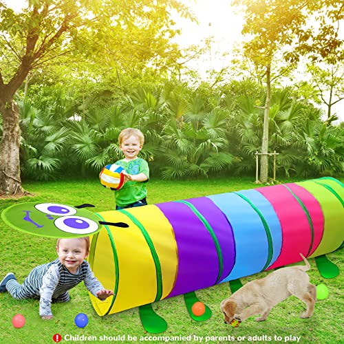 TIKTENT Kids Play Tunnel for Toddlers Colorful Pop Up Crawl Tunnel Toy - style: Colorful crawling Tunnel