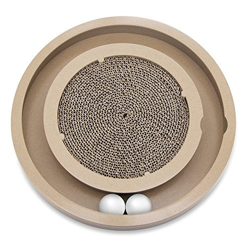 Catify Spin n' Scratch Interactive Cat Scratcher - Round - color: Scratch & Spin