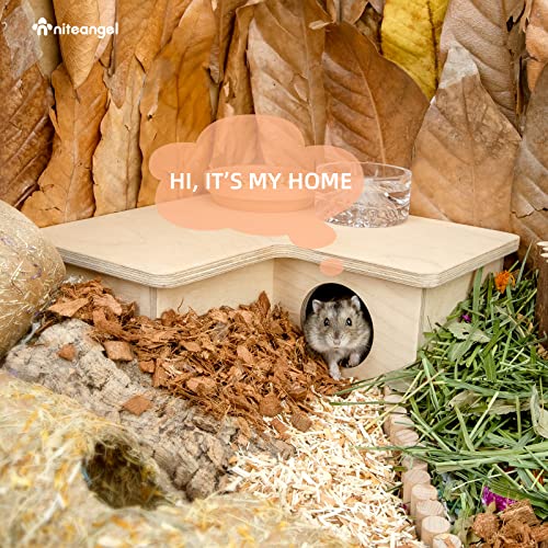 Niteangel Multi-Chamber Hamster House Maze: 1 Entrance 3 Rooms Maze Habitat - size: 3-Room Small