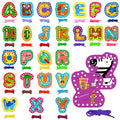 SpriteGru 26PCS Kids Lacing Cards, 26 Double Sided Uppercase Sewing Cards with 26 Colorful Laces, Imagination Development Lacing Toys Games for Children Educational and Learning Activity - color: Uppercase Letters