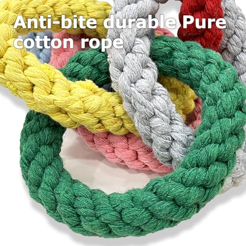 Sugar Glider Toys, Cotton Rope Climbing Rings, Colorful Hanging Toy