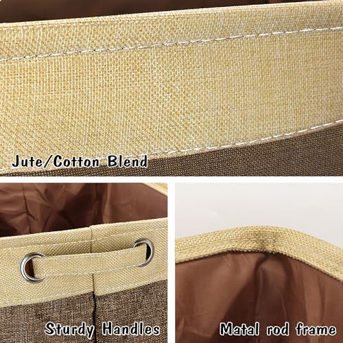 PET ARTIST Dog Toy Basket, Large Collapsible, Brown, L:15"x13"x12" - color: Brown, size: L:15"x13"x12"