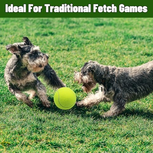 Magicorange Large Tennis Balls for Dogs, 2 Pack 4 Inch Big Tennis Ball - size: 2 pack