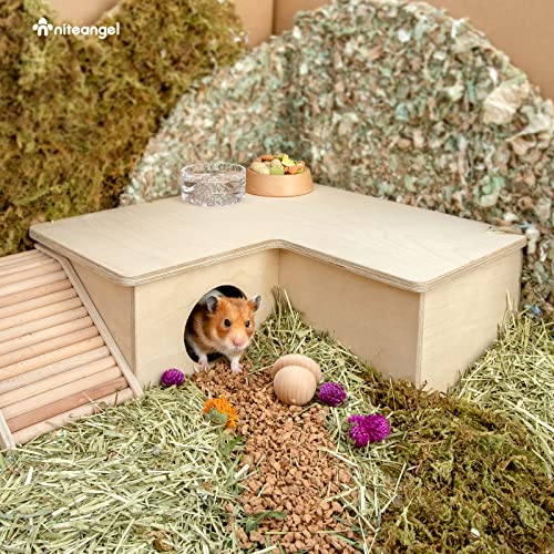 Niteangel Multi-Chamber Hamster House Maze: 1 Entrance 3 Rooms Maze Habitat - size: 3-Room Large