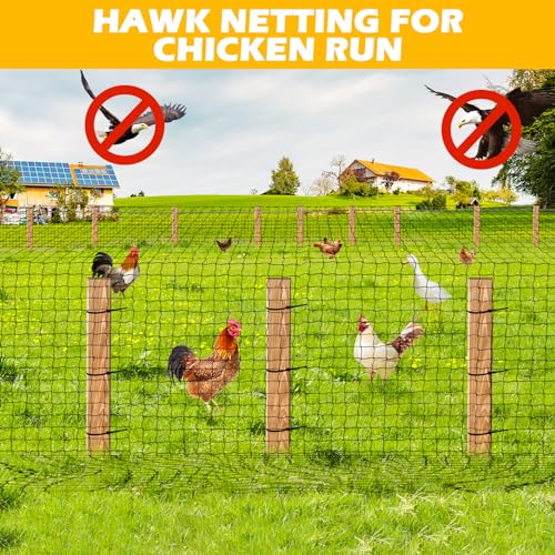 BSTPCOO Bird Netting 50ft x 100ft, Heavy Duty 1 inch Mesh Nylon Nettings - size: 50'×100'-1''