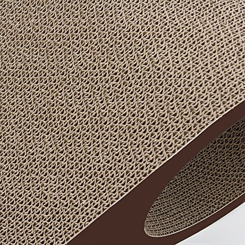 Best Pet Supplies Catify Corrugated Cardboard Cat Scratcher - Droplet - color: Droplet