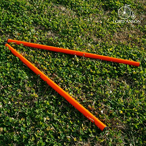 Dog Agility Hurdle Cone Set - Canine Training Set - Obedience, Rehabilitation - 16 Cones and 8 Rods - size: 16 cones / 8 rods