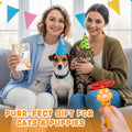 Cat Chase Fetch Toy Rechargeable Disc Launcher with 6 Fly Spinners - color: Yellow